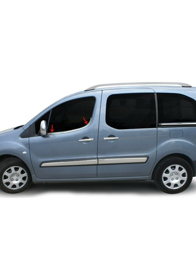 Citroen Berlingo Krom Cam Çıtası 2008 Üzeri 2Prç Paslanmaz Çelik N11.4675