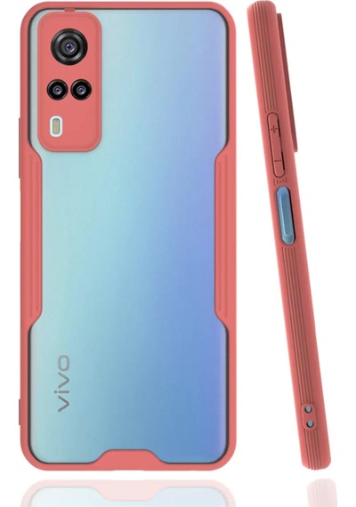Newface Vivo Y53s Kılıf Platin Silikon - Pembe