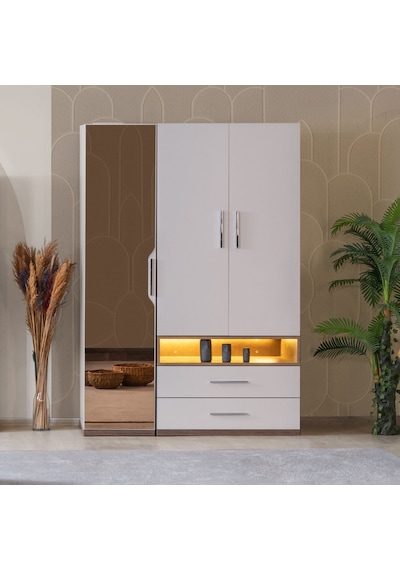 Ranza, Milano Genç Odası Takımı Dolaplı Çalışma Masalı Modern Ranza + Üç Kapaklı Modern Dolap 90 X 190 CM Ranza, Milano Genç Odası Takımı Dolaplı Çalışma Masalı Modern Ranza + Üç Kapaklı Modern Dolap 90 X 190 CM