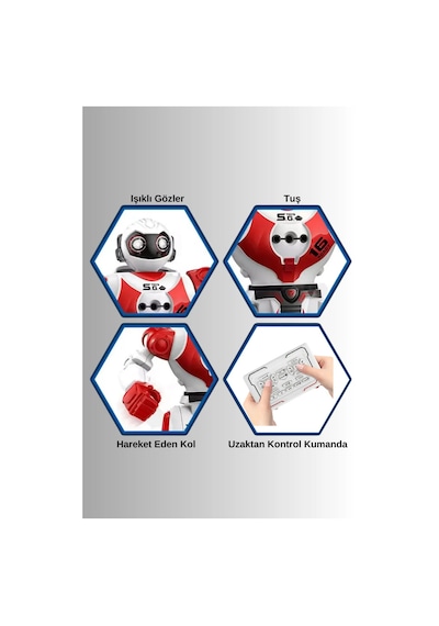 Akıllı Uzaktan Kumandalı Robot - Dans Eden, Müzikli, Işıklı Ve Hareket Sensörlü Eğitici Oyuncak Çok Renkli