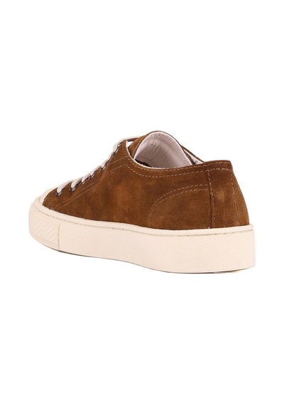 Shoetyle - Taba Hakiki Süet Bağcıklı Erkek Sneaker 666-25-1250 Taba