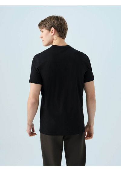 Loft Regular Fit Siyah Erkek T-shirt Lf2038585 Siyah