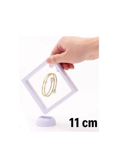 Buffer Buffer 11 X 11 Cm Standlı 3d Takı Ziynet Hatıra Koleksiyon Saklama Kutusu Şeffaf Film Çerçevesi - 8684003012752