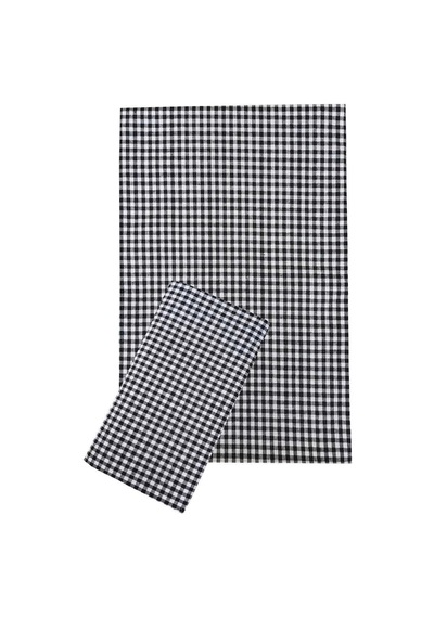 Zefir Desen Sofra Bezi Masa Örtüsü 170 X 170 Cm Siyah Çok Renkli