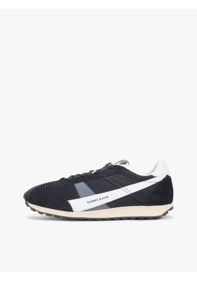 Tommy Hilfiger Em0em01715 Retro Runner Archive Open Mesh Erkek Günlük Ayakkabı Siyah