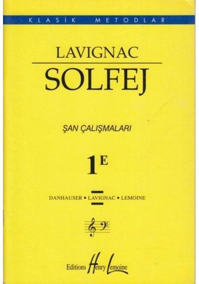Lavicnac Solfej Şan Çalışmaları 1E