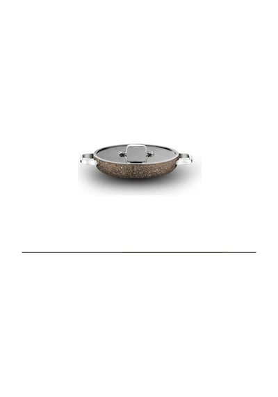 Brioni Stone Age Terra 24 Cm Kapaklı Sahan Sht-161 Kahverengi