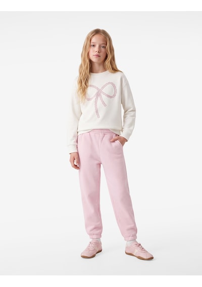 Koton Şardonlu Cepli Basic Jogger Eşofman Altı Pembe 7wkg40015ak Gül