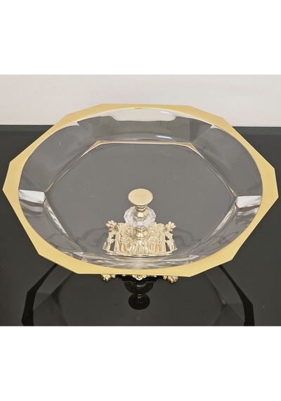 Atabey Home Avangarde Gold Döküm Ayaklı Gold Yaldızlı Büyük Boy Sunumluk Paşabahçe Reflection