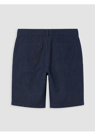 Lcwaıkıkı Classic Lacivert Regular Fit Keten Karışmlı Erkek Şort