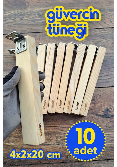 Vixpet Pine Ahşap Güvercin Tüneği 20 cm | 10 Adet | Bekar Tüneği | Ahşap Tünek | Dinlenme Tüneği