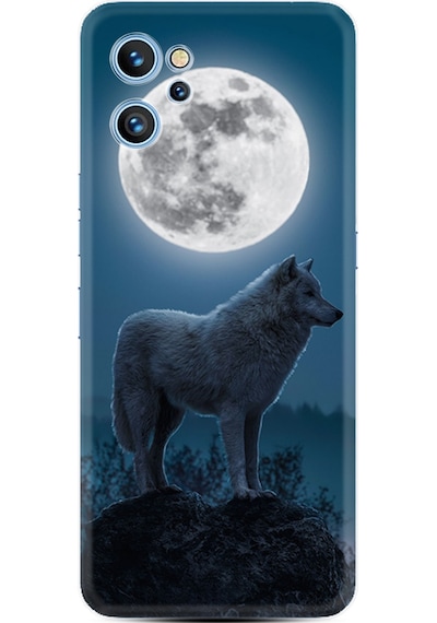Reeder S19 Max Pro Kılıf Resimli Desenli Silikon Platinium Series Wolf Moon 1857