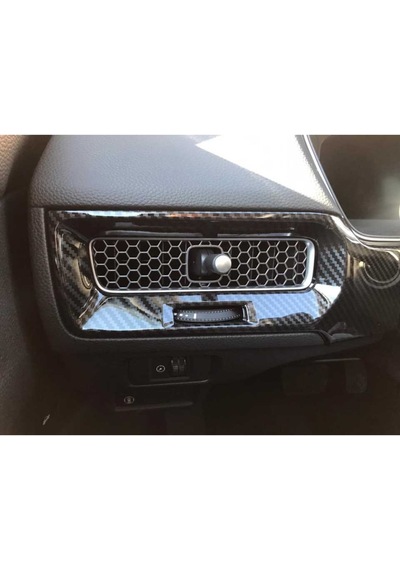 Honda Civic Fe1 2022 Uyumlu Göğüslük Kaplama 2 Parça Karbon