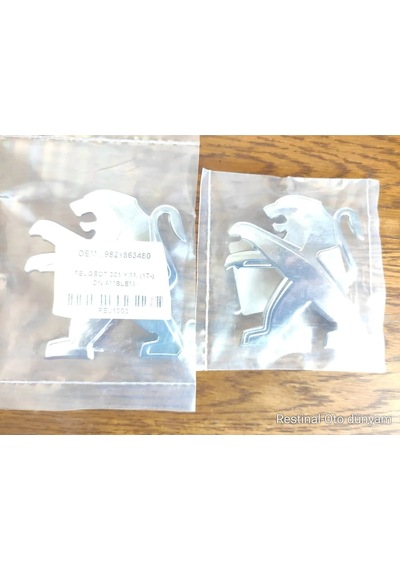 Peugeot 301 Ön Arma 301 Arka Arma Logo 2017 Ve Sonrası Makyajlı Kasa Uyumlu Oem 9821863480 Krom