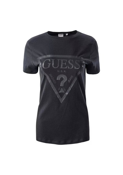 Guess Kadın Adele Regular Siyah T-shirt Siyah