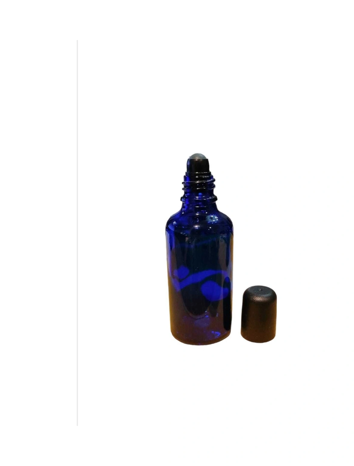 50ml Mavi Cam Şişe Roll-on Şişe, 50 Adet, Bilye Başlıklı Şişe, Cam Şişe, Roll-on Şişesi Diğer
