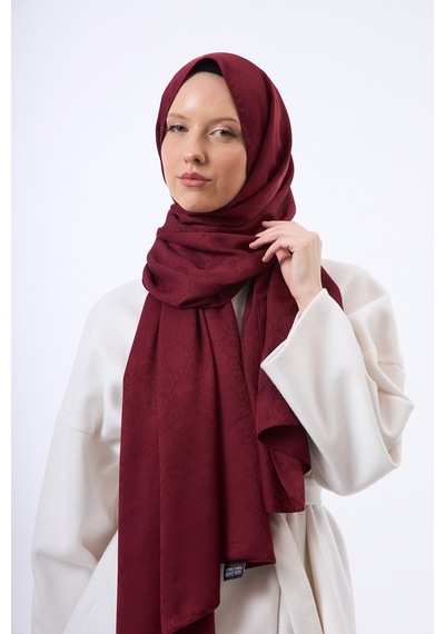 Mirsoy Scarf Mir Modern Desen Şal Bordo