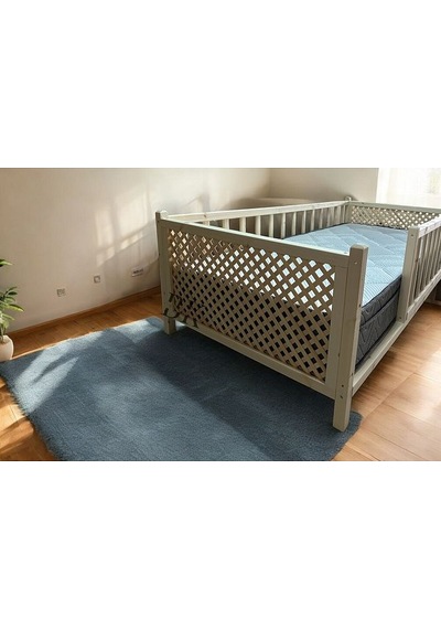 So Chic Doğal Ahşap Montessori Bebek Ve Çocuk Karyolası 70 X 130