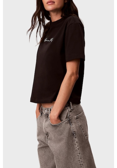 Calvin Klein Bayan T Shirt Lv047f820g Ub1 Siyah