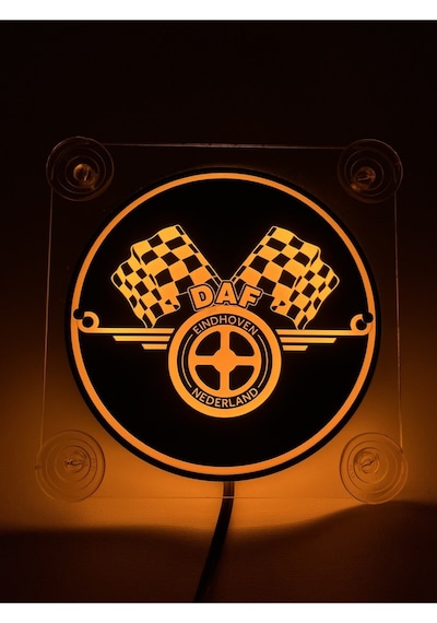 Ahmet Otomotiv Daf Cam Önü Logo Tabela 24volt Sarı-turuncu Renk