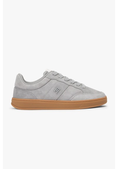 Tommy Hilfiger Kadın Heritage Court Sneaker Suede Ayakkabı Fw0fw09266pry GRİ