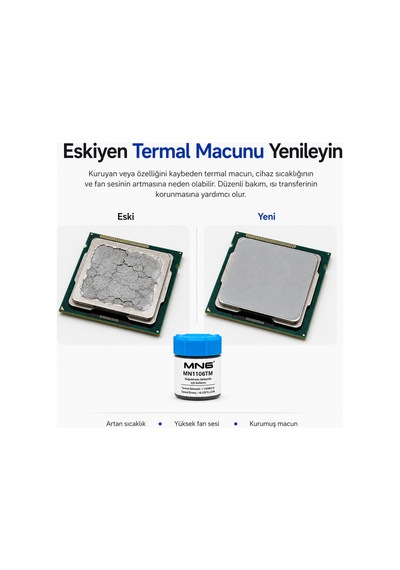 Mn1106tm 10 Gr Gri Termal Macun 1.93 W/mk Cpu Gpu Laptop Ekran Kartı Chipset Ps4 Ps3 Pc Soğutucu Macun