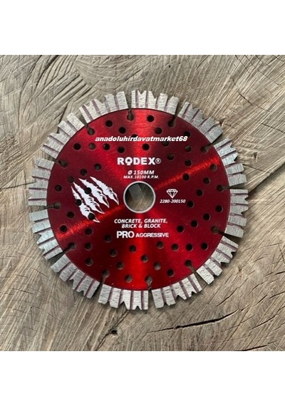 Rdx Pro 150mm Elmas Testere Seramik Granit Taş Beton Asfalt Kesici Disk