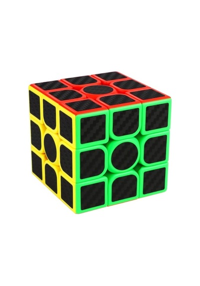 Karbon Fiber 3x3x3 Profesyonel Hız Küpü, 6+ Yaş Zeka Geliştirici