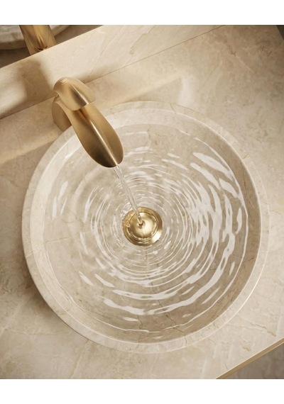 Luca Kısa Lavabo Bataryası Parlak Altın
