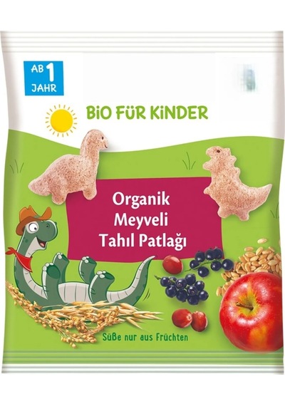 Organik Meyveli Tahıl Patlağı 30 Gr 100 G