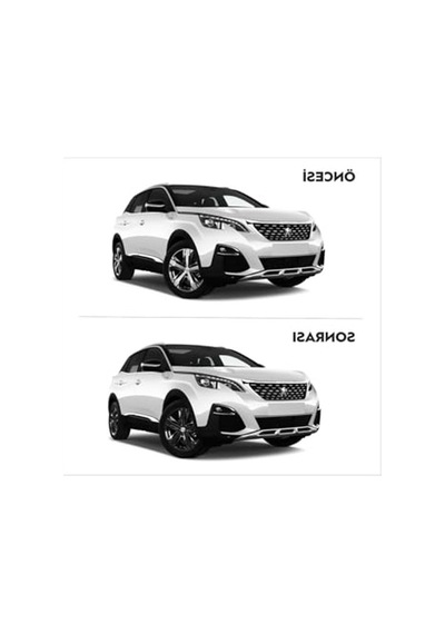 Peugeot 3008 İçin Kolay Uygulamalı Jant Kaplama Sticker Seti Abanoz