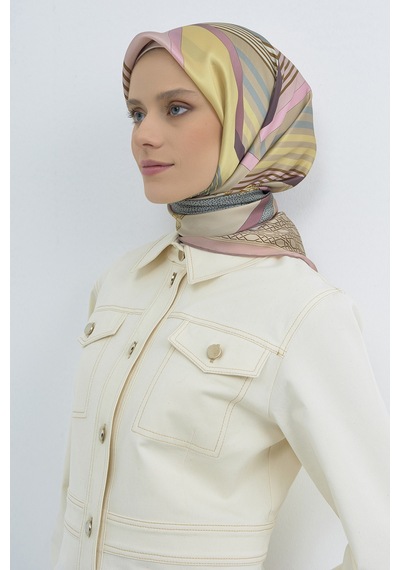 Armine Saf İpek Sura Eşarp-2026 İlkbahar-yaz- 952100d Pudra