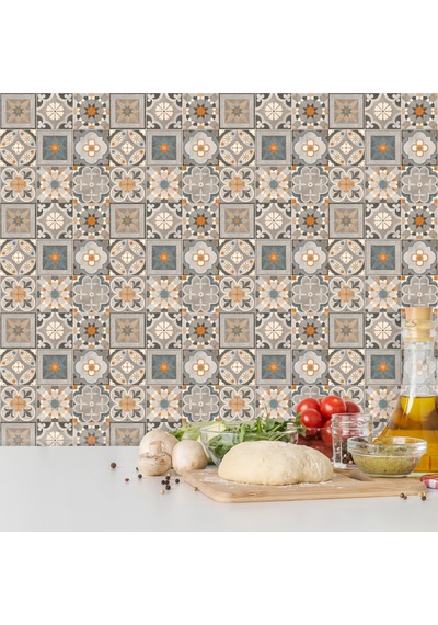 Kendinden Yapışkanlı Fayans Kaplama Pvc Karo Apricot Desen 60x120 Cm 1 Adet 0,72 M2