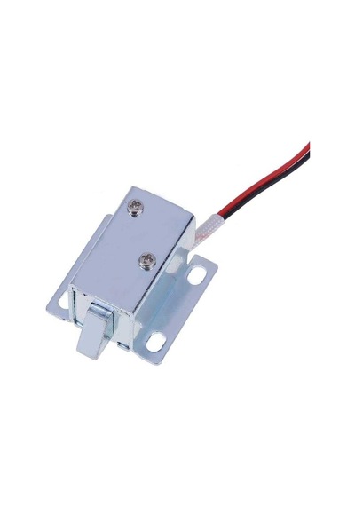 Mini Elektrikli Kilit Solenoidi - Kablolu Ve Konnektörlü Otomatik Kapak / Çekmece Kilidi Diğer