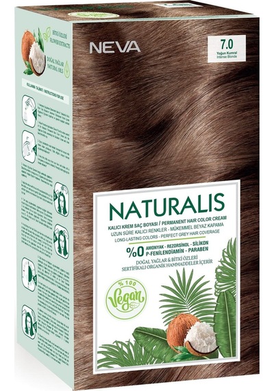 Neva Color Naturalis Saç Boyası 7.0 Yoğun Kumral %100 Vegan
