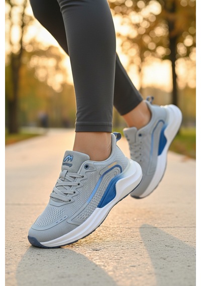Enoch Kadın Spor Ayakkabı Nefes Alabilen File Saya Ve Anatomik Comfort Tabanlı Ortopedik Koşu Ve Yürüyüş Sneaker Gri - Mavi Enoch Kadın Spor Ayakkabı Nefes Alabilen File Saya Ve Anatomik Comfort Tabanlı Ortopedik Koşu Ve Yürüyüş Sneaker Gri - Mavi