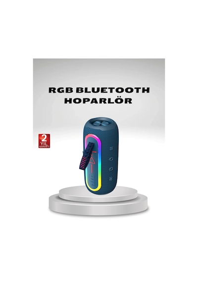 Hubrendy Tekno Taşınabilir Mini Bluetooth Hoparlör Güçlü Ses Ve Şık Kırmızı Tasarım