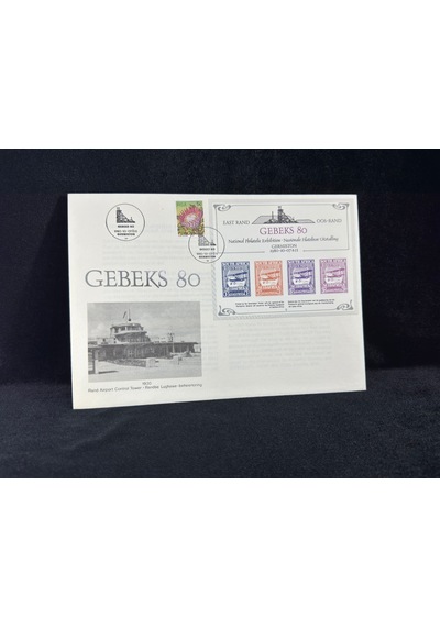1980 South Africa First Day Cover Fdc Gebeks 80 National Philatelic Exhibition Güney Afrika İlk Gün Zarfı  Teşhir Ürün