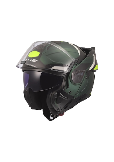 Ls2 Advant 2 Trıple Mat Yeşil-siyah-neon Sarı Kask Neon Sarı