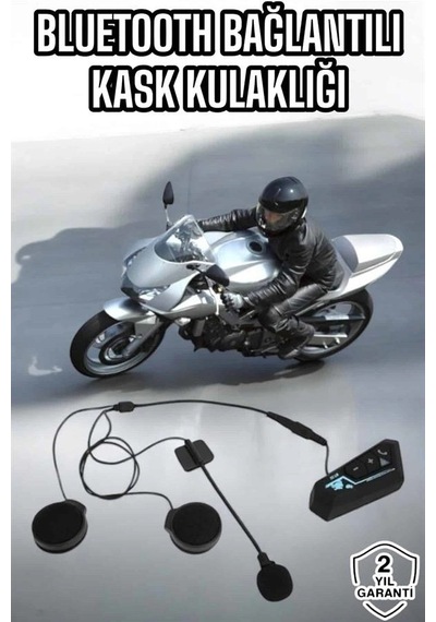 Mey İthalat Kask Kulaklığı Motosiklet Intercom Interkom Dinleme Konuşma Özellikli Su Geçirmez 43329194