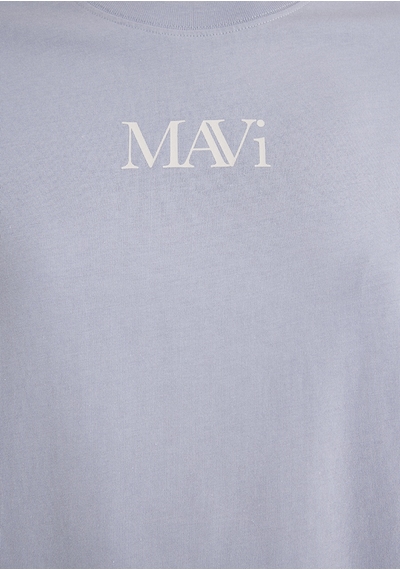 Mavi - Mavi Logo Baskılı Lila Tişört 1611593-85385 Lila