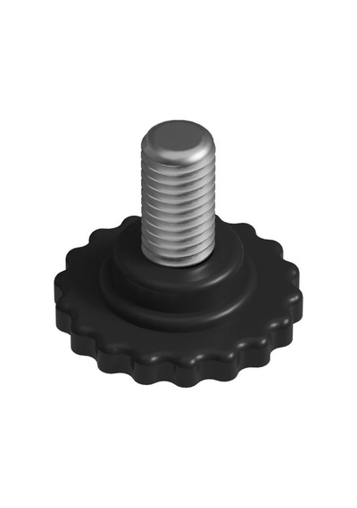 Cateksss 25x25 Mm Kademeli Gizli Ayarlı Profil Pabucu Siyah - 55 Li Paket