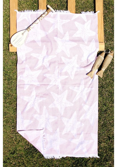 %100 Pamuk Desenli 90x160 Cm Plaj Havlusu
