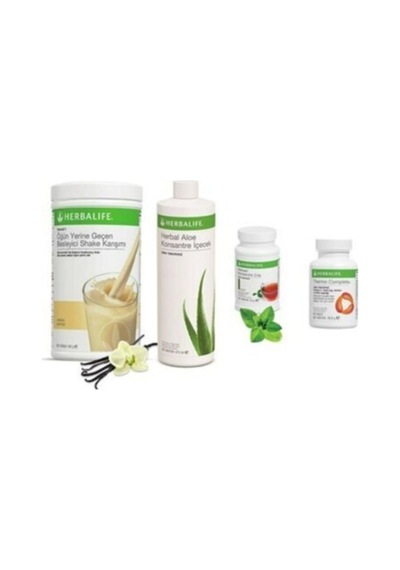Herbalife 1 Vanilyalı Şhake + 1 Alue Konsantre Içicek + 50 Gr Klasık Cay + 1 Thermo