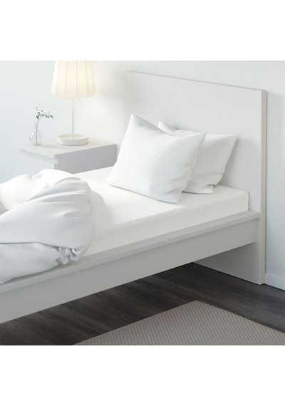 Tek Kişilik Lastikli Çarşaf, Beyaz Renk Ölçü 90x200 cm Pamuklu