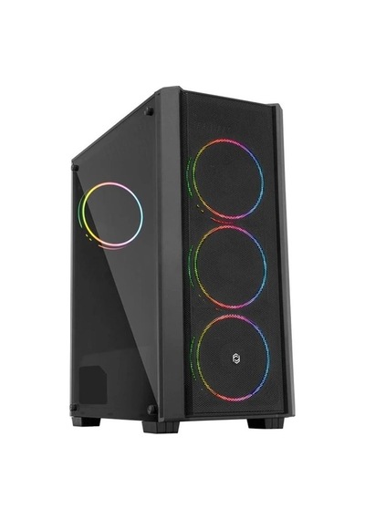 Frısby Fc-9415g 500w Sıyah Double Slım Rıng Fan Mesh Kasa