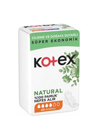 Kotex Natural Hijyenik Ped Pamuk Normal 20'li