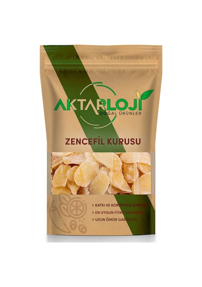 Aktarloji 1 KG Dilimli Zencefil Meyvesi Kurusu