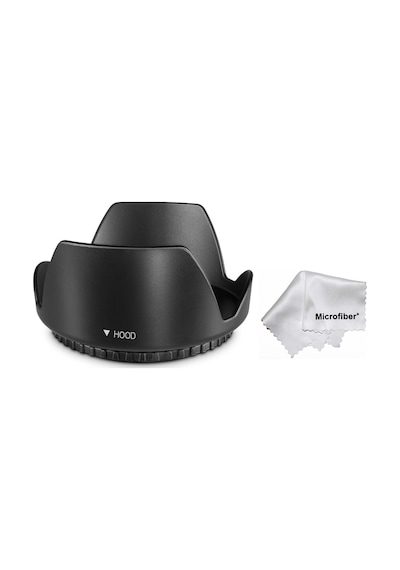 Canon 550d 600d 650d 700d 18-55mm Lens İle Uyumlu 58mm Yaprak Parasoley Flower Hood