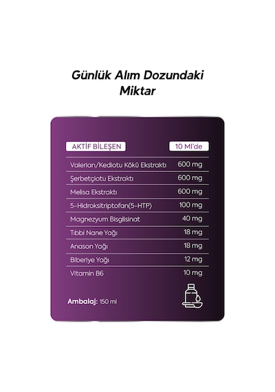 Nörıx Uyku Şurubu Valerıan, Melısa Ve 5-htp İçeren Vıtamın Katkılı 150 Ml